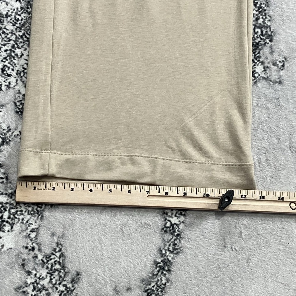 Max Studio Wide Leg Jumpsuit Size Small NWT Beige Sleeveless Tie Waist Minimal - Picture 6 of 15